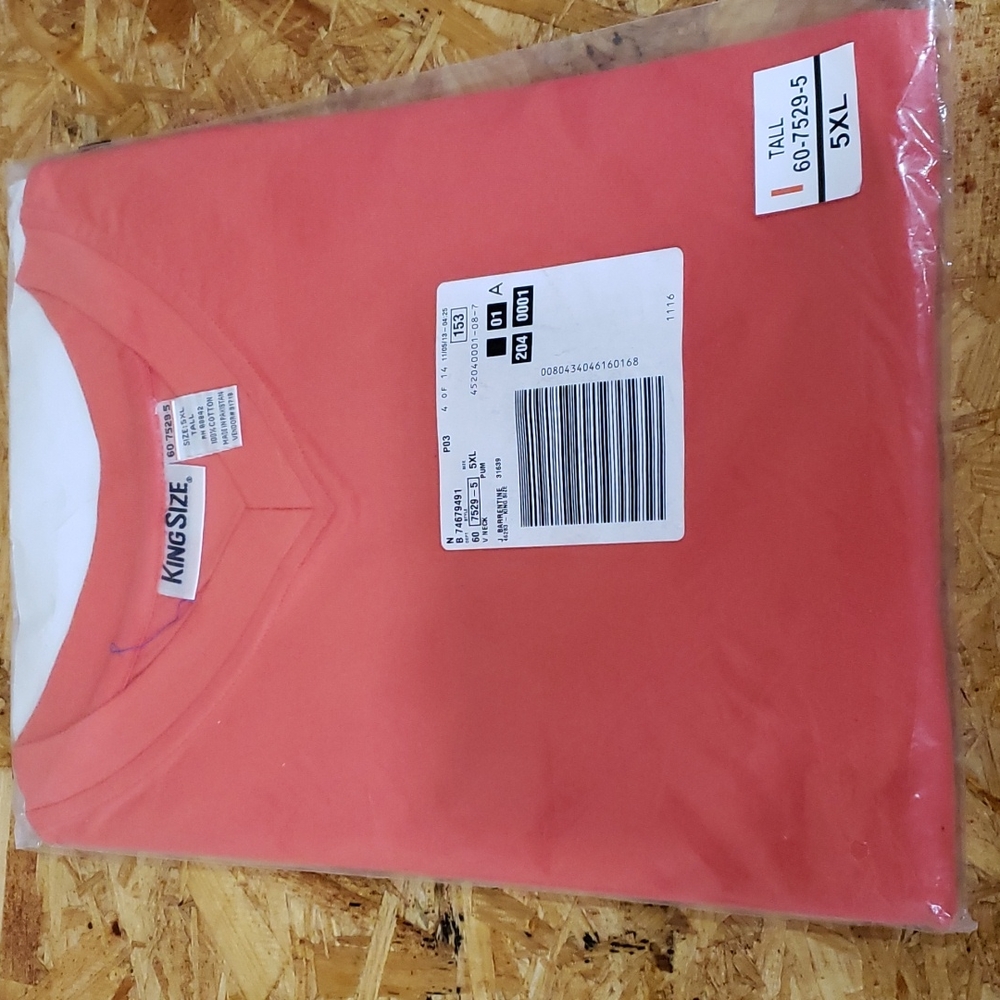 KingSize V-Neck Tee 5XLT